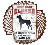 Calcomanías de broma para adultos, mantener la puerta cerrada, no importa lo que diga el gran danés, 10 calcomanías divertidas para adultos y hombres (6 x 9 cm)