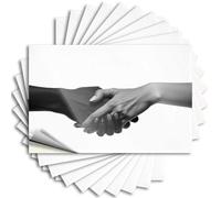Calcomanías de broma para adultos Unity in Diversity: A Handshake of Two Cultures, 10 calcomanías divertidas para decoración del hogar (8 x 12 cm)