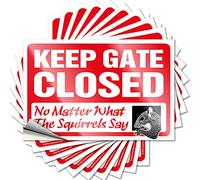 Calcomanías de broma para mantener la puerta cerrada, no importa lo que digan las ardillas, 10 calcomanías divertidas para decoración de bar de coches (8 x 12 cm)