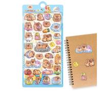 Calcomanías de burbujas, bonitas calcomanías con diseño de dibujos animados, herramienta de manualidades para niños, estilo extraíble, función de fácil despegar, herramienta de decoración, accesorio