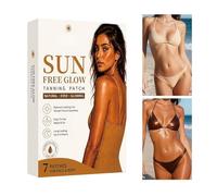 Calcomanías de cama bronceadora | Suministros de bronceado bronceador hidratante sin sol | 7 parches de bronceado para cama, para adultos, mujeres, hombres, al aire libre, hogar, viajes, playa, picnic