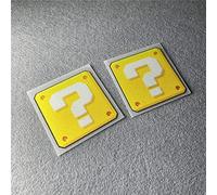 Calcomanías de coche JDM Pixel Treasure Box Interrogatorio, Duda, Graffiti, cinta adhesiva para motor, laptop, casco y computadora reflectante (2, 50 mm x 50 mm)