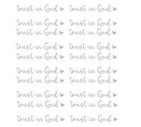Calcomanías de cristal con texto en inglés "Faithful Reflection Rearviews" con mensaje inspirador de confianza en Dios que conduce la afirmación para el vehículo