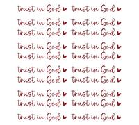 Calcomanías de cristal con texto en inglés "Faithful Reflection Rearviews" con mensaje inspirador de confianza en Dios que conduce la afirmación para el vehículo
