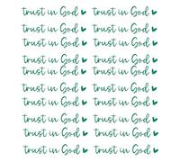 Calcomanías de cristal con texto en inglés "Faithful Reflection Rearviews" con mensaje inspirador de confianza en Dios que conduce la afirmación para el vehículo