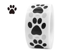 Calcomanías de diseño de patas de perro, suministros escolares seguros adecuados para niños, dueños de mascotas, álbumes de recortes, cuadernos, organización del hogar, calcomanías de patas de perro