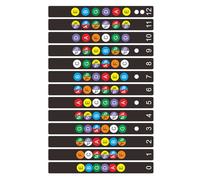 Calcomanías de escala de guitarra, calcomanías de aprendizaje de música para reconocimiento rápido de escala, adecuadas para estudiantes y profesores de música, calcomanías extraíbles para guitarra