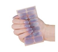 Calcomanías De Esmalte Tiras De Uñas Aplicación Simple Pegatinas De Uñas De Envoltura Con 16 Tamaños Colores Y Patrones Variados Para Uso Diario Películas Unguis Amigables