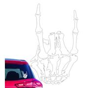 Calcomanías de esqueleto para autos,Pegatinas de calavera para autos - Calcomanía impermeable para coche con mano de esqueleto - Decoración automotriz con fuerte adherencia, pegatinas de marcador late