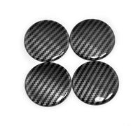 Calcomanías de fibra de carbono para el centro de la rueda, 50 mm, cubiertas de emblema de rueda de aleación, calcomanías de centro de rueda, calcomanías de insignia de cubo de rayas de carbono de 50