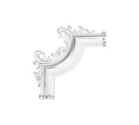 Calcomanías de flores de esquina de PVC, fronteras retro para puerta de armario, cama, pegatinas de decoración del hogar, paquete de 4 apliques decorativos(4)