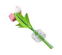 Calcomanías de flores para automoción: pegatina de carta de amor 3D, decoración de coche con diseño encantador, decorativo para exterior, emblema creativo del alfabeto para ventana de p