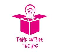 Calcomanías de grabado Inspiración Idea Oficina Piensa Fuera de la Caja Estudia Trabajo 68x80.6cm No se cae Rosa roja