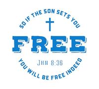 Calcomanías de grabado versículos bíblicos del nuevo testamento 67.2x70.2cm Personalización personalizada Azul