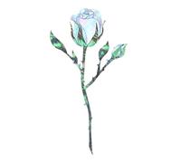 Calcomanías de guitarra, calcomanía con incrustaciones de magnolia de rosa, decoraciones de instrumentos musicales, calcomanías de rosas extraíbles, decoración de bajo, calcomanías de tablero de