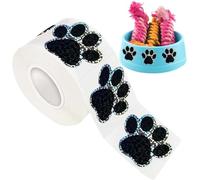 Calcomanías de impresión de pata - Pegatinas de pata de gato 500 etiquetas | Pegatina de animal autoadhesiva, sello de sobre, huellas de patas coloridas para, Scrapbooking