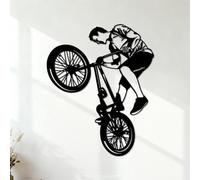 Calcomanías de letras Ciclismo Freestyle Bicicleta BMX Freestyle Hobby 54.6x67.2cm Removible sin dejar pegamento Negro