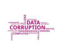 Calcomanías de letras Corrupción de datos en la nube de palabras 30x53.8cm Decoración artística Rosa roja