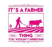 Calcomanías de letras Es una cosa de granjeros, diseño divertido de granjeros. 54.6x60.2cm Removible sin dejar pegamento Rosa roja