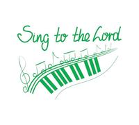 Calcomanías de letras Letras de la Biblia: Canta al Señor con notas 68x95.5cm No se cae Verde