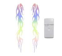 Calcomanías de llama - Calcomanías reflectantes impermeables para motocicleta y coche | Calcomanías autoadhesivas de llama para camiones, coches, bicicletas, motocicletas, carreras de seguridad