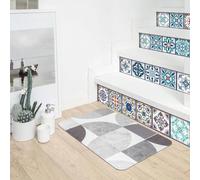 Calcomanías de mosaico con patrón de mosaico para interiores del hogar, 24 protectores de PVC impermeables adecuados para cualquier habitación (20 x 20 cm)