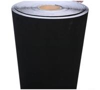 Calcomanías de papel pintado de PVC estilo terciopelo para cajones de joyas, muebles, armarios, paredes, marcos de fotos y aplicaciones interiores de vehículos (negro)