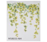 Calcomanías de pared botánicas de hojas de eucalipto verde, lavables y extraíbles, arte de vinilo de PVC para dormitorio, baño, puerta de inodoro, 30 x 40 cm, paquete de 3