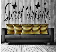 Calcomanías de pared con citas de dulces sueños para el hogar, dormitorio, calcomanía de PVC extraíble para decoración del hogar o guardería