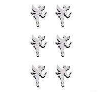 Calcomanías de pared de mariposa de espejo, 6 calcomanías acrílicas para decoración elegante del hogar en dormitorio, comedor y más (C)