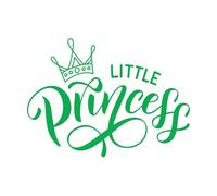 Calcomanías de pared de papel adhesivo Corona de princesa pequeña para niñas 51x70cm Pegatinas para vidrio Verde
