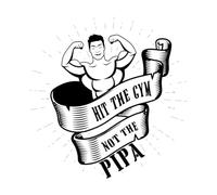 Calcomanías de pared de papel adhesivo Diseño de fitness para gimnasios: ve al gimnasio, no a la pipa. 54.6x55.8cm Removible sin dejar pegamento Negro