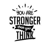 Calcomanías de pared de papel adhesivo Eres más poderoso de lo que crees: citas inspiradoras y motivadoras 49.2x60.1cm Decoración artística Negro