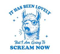 Calcomanías de pared de papel adhesivo Es lindo, pero voy a gritar ahora, las llamas son divertidísimas. 67.2x71.5cm No daña la superficie de la pared Azul