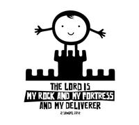 Calcomanías de pared de papel adhesivo La Biblia cristiana: Dios es más grande que el cáncer 51x58.4cm Embellecimiento de paredes Negro