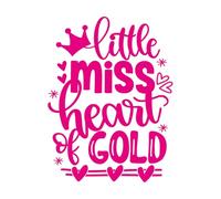 Calcomanías de pared de papel adhesivo Pequeña señorita corazón del día de San Valentín corazón amor sea mío vacaciones 49.4x65.4cm Incluye kit de película de transferencia Rosa roja