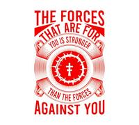 Calcomanías de pared de papel adhesivo Proverbios bíblicos cristianos 36x53.4cm No daña la superficie de la pared Rojo