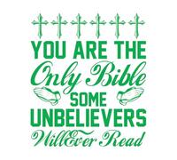 Calcomanías de pared de papel adhesivo Proverbios bíblicos cristianos 67.2x77.1cm Impermeable Verde