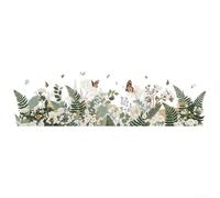 Calcomanías de pared de plantas verdes, 1 paquete de murales de pared florales extraíbles de vinilo para decoración del hogar, fácil aplicación y extracción, estética vibrante para sala de estar