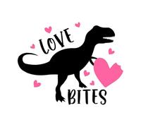 Calcomanías de pared de PVC Love bites, San Valentín, corazón, amor, sé mío, vacaciones 40x51.3cm No se cae Negro