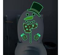 Calcomanías de pared de PVC que brillan en la oscuridad con imágenes fluorescentes de dibujos animados para decorar múltiples superficies interiores y crear un brillo nocturno suave (E)