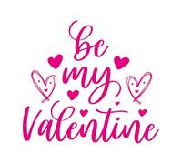 Calcomanías de pared de vinilo Fuente Be My Valentine Love 42x46.7cm Fácil instalación Rosa roja