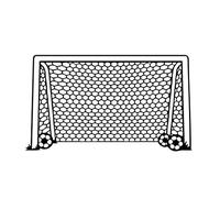 Calcomanías De Pared Deportivas Para Niños Pegatina De Pared Portería De Fútbol Pelota De Red Decoración De Vinilo Arte Pegatina De Pared Para Habitación De Niños Guardería Decoración Del Hogar