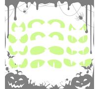 Calcomanías de pared luminosas de Halloween - Pegatinas luminosas de Halloween, kits de pegatinas luminosas de Halloween, calcomanías de pared murciélagos luminosos | Calcomanías luminosas nocturnas