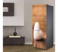 Calcomanías de pared para nevera, diseño de corazón, decoración de cocina, fundas para congelador, cubierta completa para puerta de refrigerador