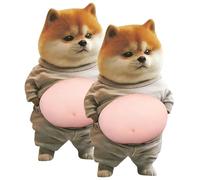 Calcomanías de perro | 2 piezas divertidas calcomanías reutilizables | lindas calcomanías de animales para niños | hogar, escuela, aula, manualidades, planificador, diario, teléfono para niños y niñas