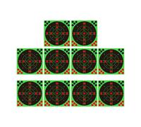 Calcomanías de práctica, paquete de 10 unidades, calcomanías fluorescentes vibrantes de 8 pulgadas con retroalimentación de reacción rápida para juegos al aire libre, ejercicios de habilidad, desafíos