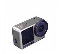 Calcomanías de PVC para DJI Osmo Action 6, cubierta de relleno de película protectora, a prueba de arañazos, calcomanía extraíble para DJI Osmo Action 6 Action Camera Wrap (plata fluorescente)