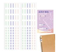 Calcomanías de refuerzo para perforadoras - 156 pestañas autoadhesivas, círculos de refuerzo de papel coloridos, para marcapáginas, suministros al por menor, marcadores, horarios