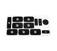 calcomanías de reparación botones Compatible Con Fiat Para Croma 2005 2006 2007 2008 2009 2010 2011 Calcomanías Superpuestas Para Botones De Control Ventanas Coche